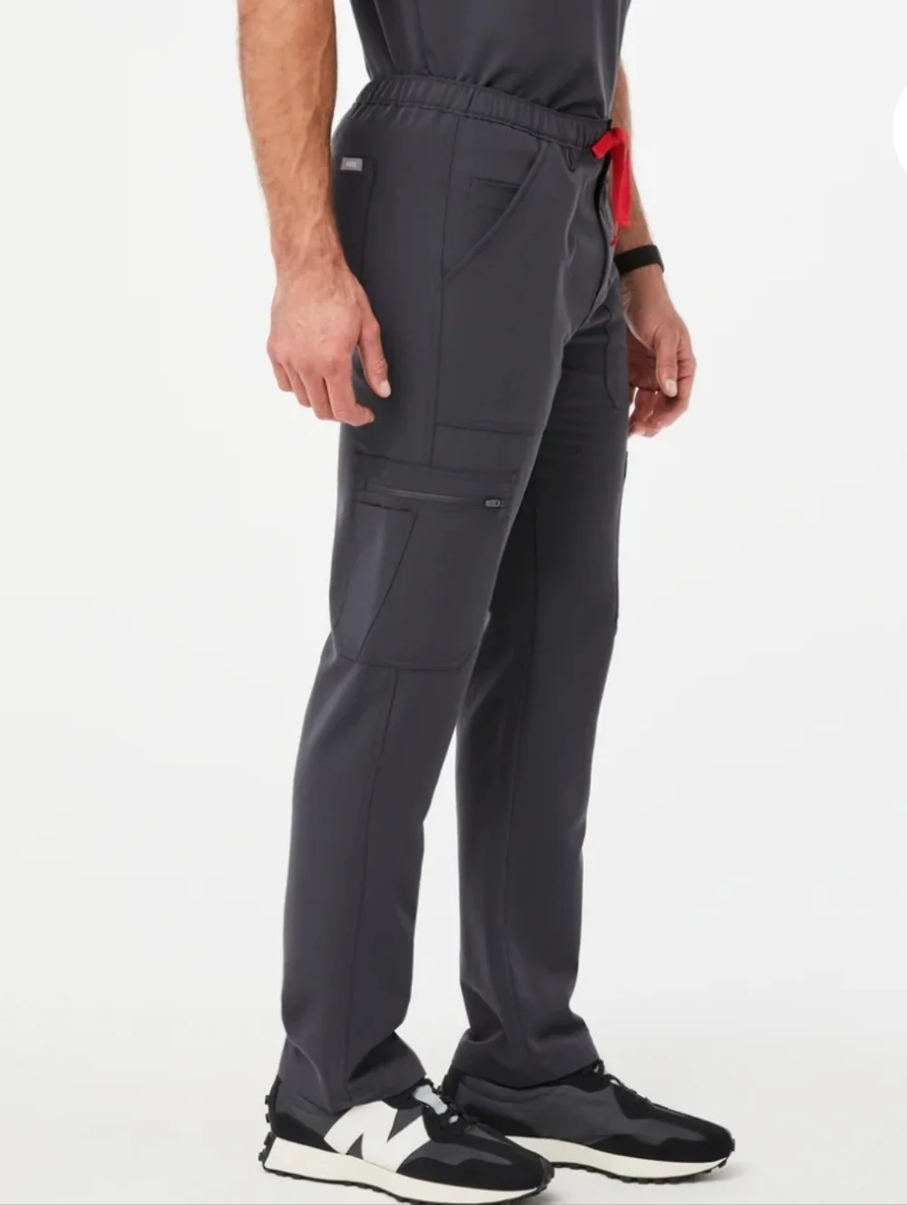 Figs Mens Cairo Cargo Scrub Pants, XL Short Charcoal, NWT Medical